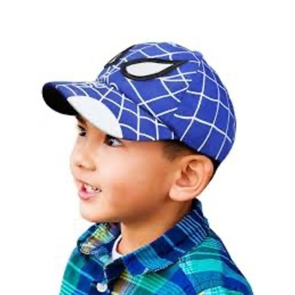 Marvel Spiderman Kids Blue Web Print Baseball Cap Hat Adjustable Superhero